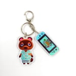 WWWL Keychain Switch Game Machine Keychains Animal Crossing Key Chains Fashion Jewelry Accessories Cute Shaped Pendants Boy KeyRing