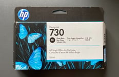 Genuine HP 730 Ink - PHOTO BLACK 130ML / DESIGNJET T1600 T1700 T2600 (INC VAT)