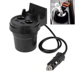 BOYUHII Car Charger 5V 1A+2.4A Two USB Ports & Two Car Cigarette Lighter Socket Car Charger with Holder Function ATCYE