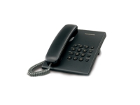 Panasonic KX-TS500, Analog telefon, Trådbunden telefonlur, Svart