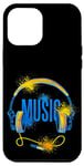 iPhone 12 Pro Max MUSIC HEADPHONES DJ HEADPHONES OLD SCHOOL DJ MUSIC GRAFFITI Case