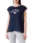 Emporio Armani Underwear Women's Tank Logomania Fashion Vest, Marine, XL