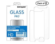 NOVAGO Compatible Samsung A3 2017 (A320) Lot de 2 Films Protection écran Transparent en Verre Trempé Résistant (Modèle Plus Petit Que l'écran)