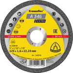 Klingspor kapskiva A 346 E, för rostfritt stål, 125 x 1,6 mm, rak