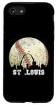 Coque pour iPhone SE (2020) / 7 / 8 St Louis Skyline City Vintage Baseball Love Throwback