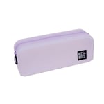 Grafoplás | Lavender Glitter Silicone Case | 20 x 7.5 x 7.5 cm | Soft Touch | Flexible | Water Resistant | Bits & Bobs Pop Up Design | Glitter Colours, Lavender Glitter, 20x7,5x7,5cm, School