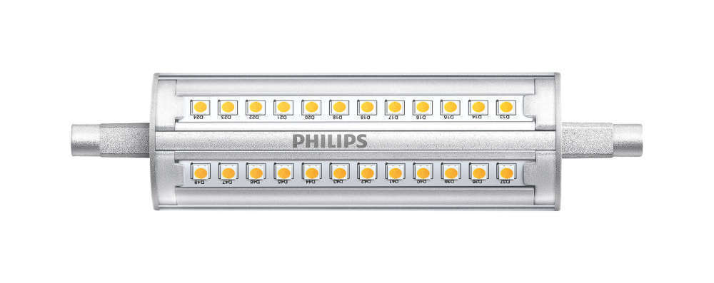 Philips LED Light Bulb R7S 6.5W = 60W 806lm Double Ended White 118mm 3000K 