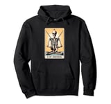 The Two Swords Tarot Card Halloween Skeleton Gothic Magic Pullover Hoodie