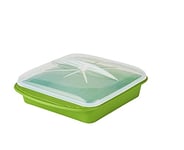 mastrad F69288 Papillotes Minute XL – Flexible & Anti-Adhérente – Préserve Les Nutriments De Vos Aliments – Cuisson Saine – Adaptée Au Four & Micro-Onde – Silicone sans BPA – Contece 2,2 L – Vert