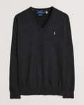 Polo Ralph Lauren Pima Cotton V-neck Pullover Polo Black