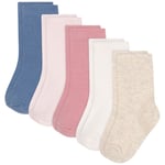 Petit Bateau Plain 5-pack Bomullsstrumpor Pink | Rosa | 18-36 months
