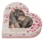 New English Teas Heart Shaped Tea Box Gift for Valentines Day & Mothers Day