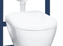 Grohe Solido Percect Toalettsete Med myktlukkende hengsler, Hvit - 42473000