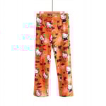 Cartoon HelloKitty Flanellpyjamas Plysch och tjock isolering pyjamas för kvinnor gul XL yellow XL
