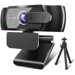 webcam usb 1080p hd avec microphone microsoft webcam vidéo pour pc streaming webcam avec couverture de confidentialité trépie[A223]