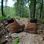 Timberland Men's Premium 6inch Waterproof Hiking Boot, Tan Brown, UK 4 EU 37