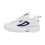 FILA Women's Disruptor CB wmn Sneaker, White Navy, 10 UK