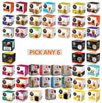 Dolce Gusto Compatible and Original Pods. Pick Any 6 Packs from 50+ Blends Including: Espresso, Latte, Tea, Hot Chocolate and More…