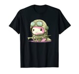 Funny Soldier Axolotl Lover Gaming Axolotl Video Games T-Shirt