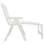 Chaise longue blanc plastique - SALALIS - DP0058