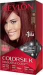 3x Revlon Colorsilk Permanent Hair Colour Dye - 49 Auburn Brown