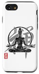 Coque pour iPhone SE (2020) / 7 / 8 Yoga Zen Japan Kanji Art Meditation Woman OM Chakra Vintage
