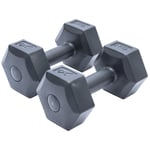 Black 2kg Dumbbells Set Exercise Equipment Home Gym Weight Fitness Accessories
