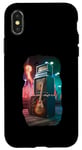 Coque pour iPhone X/XS Ampli de guitare artistique psychédélique au design cool à bascule