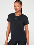 UNDER ARMOUR Women's Off Campus Core Top - Black/White, Black, Size S, Women