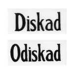 Emaljskylt "Diskad/Odiskad", Strömshaga