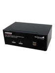 2 Port Dual DisplayPort USB KVM Switch w/ Audio & USB Hub