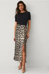 Ellos Collection - Kjol med slits - Brun