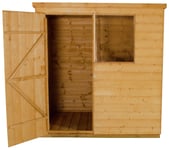 Beckwood Forest Wooden 6 x 4ft Shiplap Pent Shed