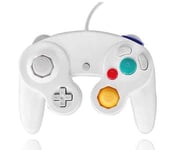 Blanc - Manette De Jeu Filaire, Avec Vibration, Compatible Avec Nintendo Wii Gc Classic