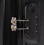 Mellanstor resväska - Rosa med hjärtan - Hardcase koffert - Exklusiv resväska med 4 hjul
