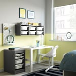 IKEA IKEA TROFAST förvaringskomb med backar/brickor, grå/vit, 34x44x56 cm 34x44x56 cm