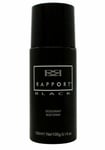 6 X 150 ML BLACK  RAPPORT DEODORANT BODY SPRAY FOR MEN