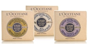 NEW L'Occitane Shea Soap Trio.  *Lavender/Milk/Verbena Soap 3 x 100g*