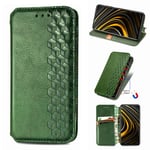 NEINEI Case for Motorola Moto G30/G10,Premium Leather Texture TPU/PU Wallet Cover with Card Slot,Magnetic,Kickstand,Vintage Design Shockproof Flip Folio Protective Case,Green