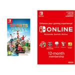 Sports Party (Code in Box) (Nintendo Switch) & Nintendo Switch Online Membership - 12 Months | Switch Download Code