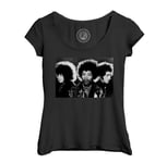 T-Shirt Femme Col Echancré The Jimi Hendrix Experience Rock 70's Vintage Groupe