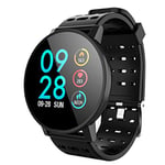 ZZJ Smart Watch,Waterproof Activity Fitness Tracker HR Blood Oxygen Blood Pressure Clock Men Women Smart Watch,B