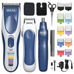 Wahl Colour Pro Cordless 3 in 1, Hair Clippers for Men, Family Haircutting Kit, 