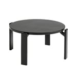 HAY - Rey Coffee Table, 66,5xH32 REY22, Deep black water-based lacquered beech - Soffbord