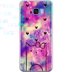 Samsung Galaxy S8+ Transparent Mobilskal Katt på moln