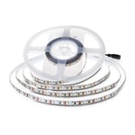 120 LED Strip Ljus 8W/m - 3000K, IP20, 24V, Dubbel PCB, 10m/Rulle. - Kulör : Varm