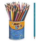 BIC Kids Evolution ECOlutions Colouring Pencils - 24 Assorted Colours, Tin Pot of 60