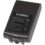EXTENSILO 1x Batterie compatible avec Dyson V6 Top Dog, V6 Slim, V6 Motorhead Pro Exclusive aspirateur noir (2500mAh, 21,6V, Li-ion)