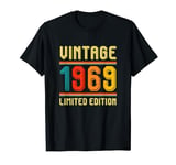 55 Year Old For Men Women Retro Vintage 1969 Limited Edition T-Shirt