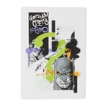 Batman Torn Giclee Art Print - A4 - Wooden Frame